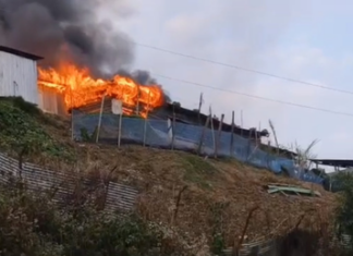 Mob burns NSCN-IM Office after deadly Manipur Cadre Killings Mob burns NSCN-IM Office after deadly Manipur Cadre Killings