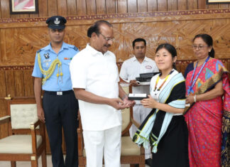 Dima Hasao Girls Meet Governor Dima Hasao Girls Meet Governor