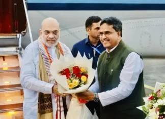 Amit Shah Reviews India-B’desh Border Security in Tripura Amit Shah Reviews India-B'desh Border Security in Tripura
