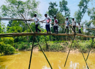 Bamboo Bridge Becomes Lifeline for 60 Tripura Families Bamboo Bridge Becomes Lifeline for 60 Tripura Families