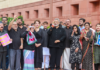Opposition MPs Protest in Black Over NEET Paper Leak Opposition MPs Protest in Black Over NEET Paper Leak