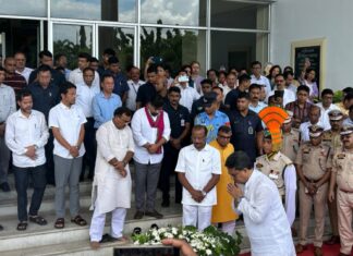 Tripura Pays Final Tribute to DGP Anurag Dhankar Tripura Pays Final Tribute to DGP Anurag Dhankar