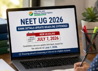 NEET UG 2026 Refund: Candidates to Update Bank Details by Today NEET UG 2026 Refund: Candidates to Update Bank Details by Today