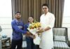 Biplab Deb honours CWG champion Asmita Dey in Delhi Biplab Deb honours CWG champion Asmita Dey in Delhi
