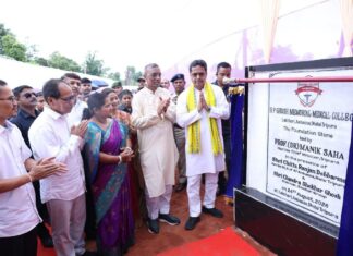CM lays foundation of 100-bed HP Ghosh Memorial Medical College in Ambassa CM lays foundation of 100-bed HP Ghosh Memorial Medical College in Ambassa