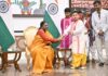 Four Tripura students celebrate Raksha Bandhan with Prez Droupadi Murmu Four Tripura students celebrate Raksha Bandhan with Prez Droupadi Murmu
