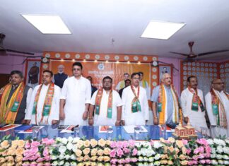 Tripura BJP holds high-level meeting focusing on VC elections Tripura BJP holds high-level meeting focusing on VC elections
