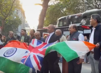 Indian Diaspora Rallies in London Supporting PM Modi Amid Demonstrations Indian Diaspora Rallies in London Supporting PM Modi Amid Demonstrations