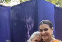 Kajol Celebrates Durga Puja with Jaya Bachchan and Tanuja in Mumbai Kajol Celebrates Durga Puja with Jaya Bachchan and Tanuja in Mumbai
