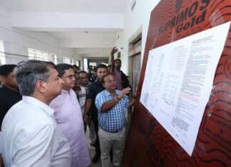 Tripura CM inspects new Kshetrmohan S.B. School building construction Tripura CM inspects new Kshetrmohan S.B. School building construction