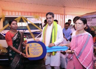 Dr Saha opens and lays foundation stone of 21 projects in Kumarghat Dr Saha opens and lays foundation stone of 21 projects in Kumarghat