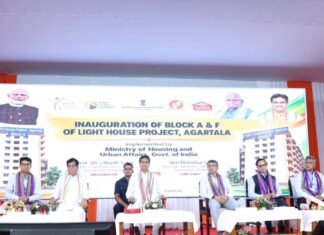 Tripura CM Inaugurates Agartala Lighthouse Project Blocks A and F Tripura CM Inaugurates Agartala Lighthouse Project Blocks A and F