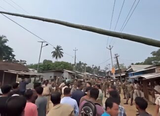 Tripura counting violence leaves one dead, IG’s car attacked amid tension Tripura counting violence leaves one dead, IG’s car attacked amid tension