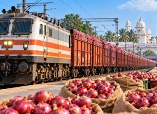 Kanda Express Carrying 440 Tonnes of Onions to Reach Agartala Kanda Express Carrying 440 Tonnes of Onions to Reach Agartala